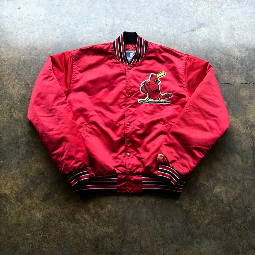 Vintage 80s Cardinals Satin Starter‎ Jacket